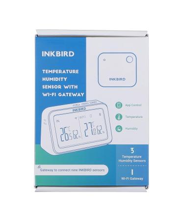 INKBIRD WIFI Thermometer Hygrometer Combo Indoor 3 Pcs IBS-TH2 Bluetooth Temperature Humidity Sensors with IBS-M2 WiFi Gateway Support 9 Channel for Baby Room Home Reptile Terrarium Greenhouse UK-M2-TH2-3 - Buy Online on GoSupps.com