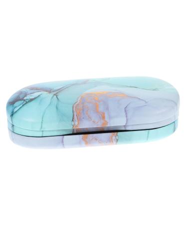 Homsfou 3 sentences double -layer glasses case color 2 in 1 case PU contact lens container Terrarium sunglasser case Safe contact holder Filigree glasseset dui glass holder hard shell