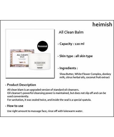 [Pack of 2] Heimish All Clean Balm & Ponytail Elastics - Buy Online - Buy Online on GoSupps.com
