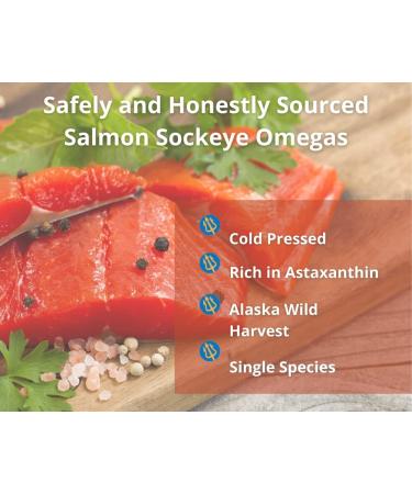 PotentSea Wild Alaskan Sockeye Omegas Salmon Fish Oil Supplement Omega-3 EPA and DHA - 90 Softgel - Buy Online on GoSupps.com