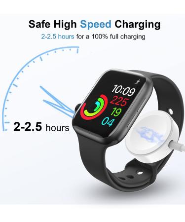 2Pack 6.6ft Apple Watch Charger | Fast Wireless Magnetic Charging Cable for Apple Watch Series 8/7/6/5/4/3/2/1/SE - White - Buy Online on GoSupps.com