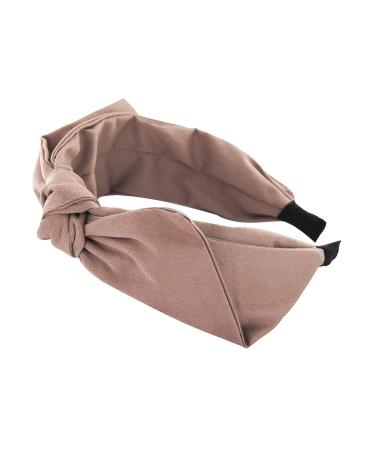 Buy Axy Vintage Bow Headband for Ladies | Light Shine Beige Fabric Hairband - Stylish & Elegant - Buy Online on GoSupps.com