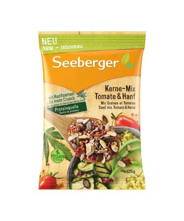 Seeberger Kerne-Mix Tomate & Hanf: Salad-Kern mixture with hemp seeds dried tomato pieces sunflower pumpkin and roasted soyakers vegan (1 x 125 g) 125 g (1 Pack)
