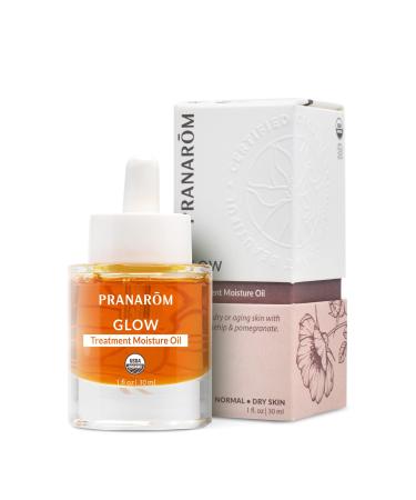 Pranarom - Glow Treatment Moisture Oil (1oz / 30ml) - 100% Pure & Natural Essential Oil Moisturizing Oil for Dry Skin Treatment & Nourishment Treat: Dry Skin