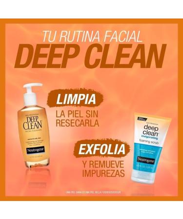 Neutrogena Deep Clean Foaming Facial Scrub - Exfoliating Gel Face Wash with Glycerin | Removes Dirt Oil & Makeup - 4.2 fl. oz | International Shipping - Buy Online on GoSupps.com