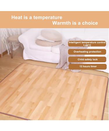 Adjustable Heated Floor Mat - Foot Warmers & Electric Heating Carpet for Home & Office 100x150 cm - Buy Online on GoSupps.com