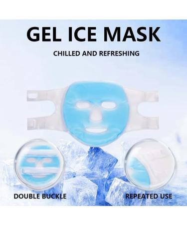 Fyearfly Cooling mask cooling face mask gel beads face mask reduces puffiness migraine reusable warm cold compresses therapy gel mask for sleeping - Buy Online on GoSupps.com