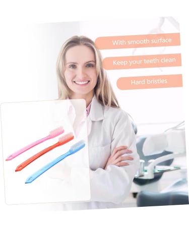 Frcolor 24 Super Hard Toothbrush - Premium Adult Toothbrush for Deep Cleaning | Travel-Friendly Medium Brush - Buy Online on GoSupps.com