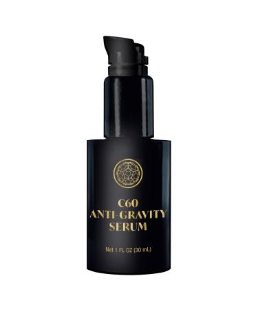 C60 Power Anti-Gravity Serum for Face & Neck - Combat Wrinkles Anti Aging Skin Care for Men & Women Antioxidant Rich Made with 99.99% Pure Sublimated C60 & Other High-Quality Ingredients - 1 fl oz C60 Anti-Gravity Serum