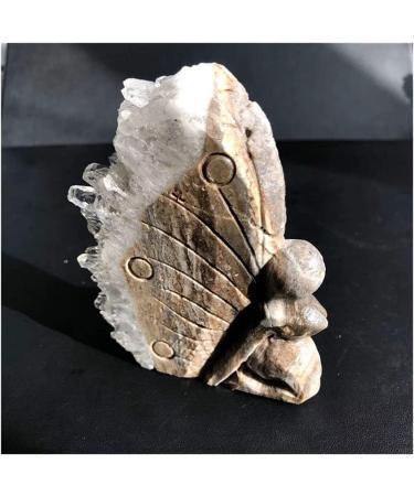 for Natural Raw Amethyst Butterfly Girl Quartz Purple Crystal Cluster Elves Stones Specimen Hand Carved Ornaments for Gifts Full of Texture - Buy Online on GoSupps.com