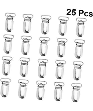 Nuobesty 75 Stk Libber Holder Schnullerhalter-Clip | Fashion Jewelry for Women | Metal Pacifier Clips | Duck Snable Clip & Bibs | Short Strap Clip in White - Buy Online on GoSupps.com