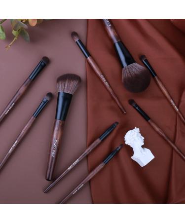 ENZO KEN Natural Sable Hair Bamboo Makeup Brush Set - Professional Case, Brown Eye Eyeshadow, Contour & Blush Brushes - Travel Cosmetic Set with Bag - Complete Blending Kit - Buy Online on GoSupps.com