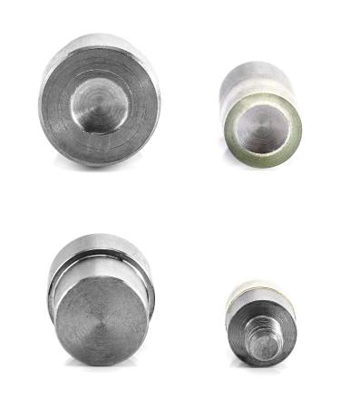 QWORK Handmade Manual Press Machine with 2 Pair Mini Dies Stud Rivet Setter Punch (8mm + 10mm Diameter) - Buy Online on GoSupps.com