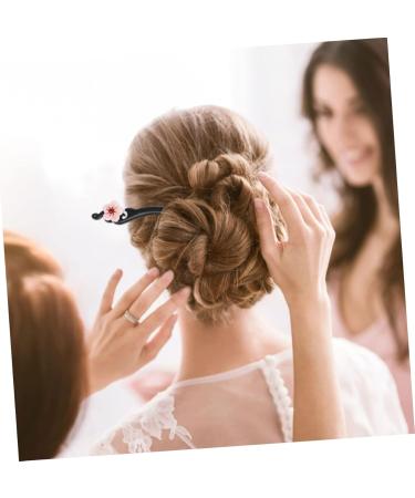 minkissy Womens Hair Clips Wooden Hairpin Head Pieces for Woman Japanese Hair Pin Geisha Hair Chopsticks Hair Clips Stick for Buns Chopsticks for Hair Vintage Hair Stick Hair Fork Glass - Buy Online on GoSupps.com
