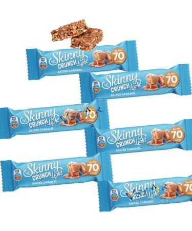 Skinny Crunch Light Salted Caramel 5x 19g Bars - Pack of 2 - Buy Online on GoSupps.com