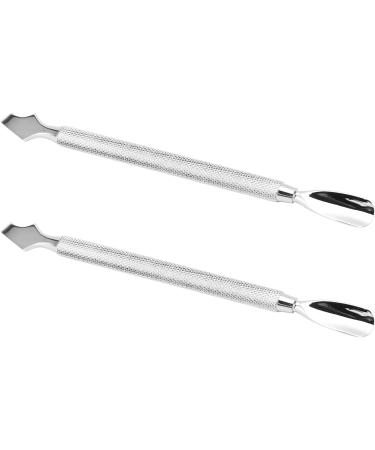 Dual Ended Stainless Steel Cuticle Pusher Remover Manicure Tool for Nail Care - Buy Online on GoSupps.com