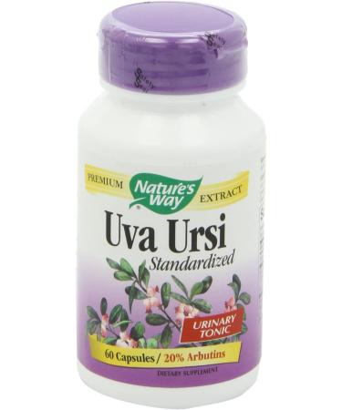 Nature's Way Uva Ursi Extract 666mg - 60 Capsules - Buy Online on GoSupps.com
