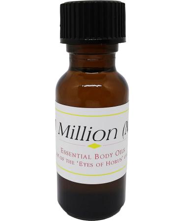 One Million - Type PR For Men Scented Body Oil Fragrance Regular Cap - Gold - 1/2 oz. - ID#38555 0.5 Fl Oz (Pack of 1)