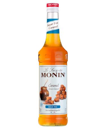 MONIN - Sugar-free Caramel for Coffee Cappuccino Latte and Hot Chocolate - Natural Flavors - 70cl