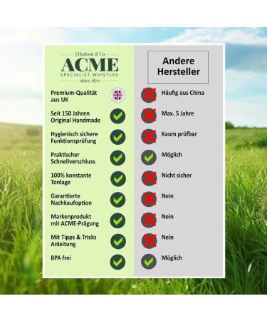 Acme Dog Whistle No. 210.5 - Loud & Effective Recall Training | Free Pipe Band - Perfect for All Dogs (Beige) - Buy Online on GoSupps.com