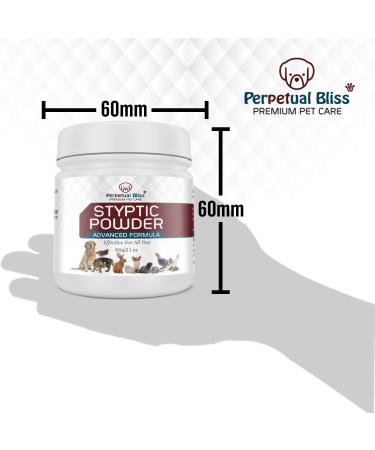 Perpetual Bliss Styptic Powder (60g) for Pets | Stops Bleeding from Nail Clipping & Grooming | Essential in Pet First Aid Kit - Buy Online on GoSupps.com