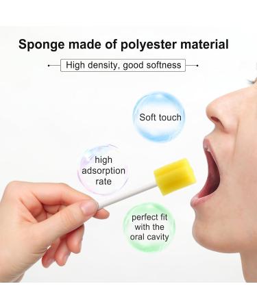 Oral Sponges Sterile Dental Swab - 50 PCS Yellow Mouth Care Foam for Optimal Oral Hygiene - Buy Online on GoSupps.com
