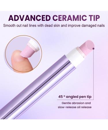 Stylo de soin des ongles 3 en 1 stylo huile cuticule pour ongles avec pointe en c ramique & poussoir stylo huile pour ongles Hangnail durable brillance hydratante (1 pi ce) - Buy Online on GoSupps.com