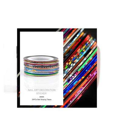 Fashion Gallery 30x nail design decorative stripes striping nail art stripes stripe sticker nail stickers