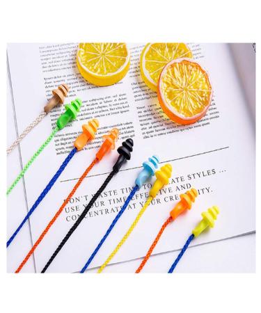 Ikaar 8 pair of hearing protection plug comfortable earplugs for noise protection on the construction site or in the workshop softly reusable silicone with cord