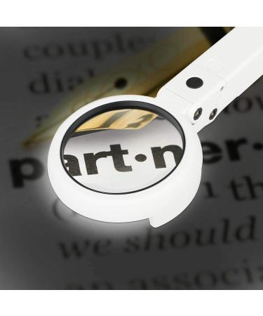 Magnifying Glass with 8 LED Lights Handsfree Magnifier 5X+11X Dual Magnification Lens Gentle & Bright Light Settings Ideal for Reading Books Jewlery Coins Craft & Hobbies - Buy Online on GoSupps.com