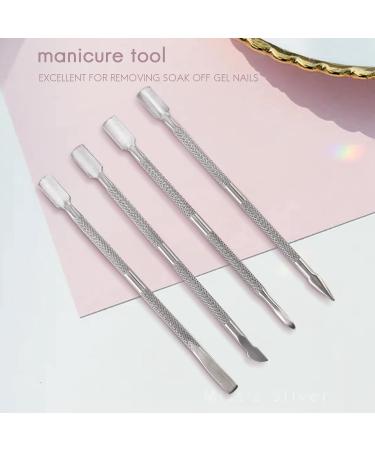 1 Set of 4 Removal Tool for UV Manicure Cuticle Cutter (4 Pieces Silver) - Buy Online on GoSupps.com