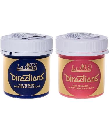 La Riche Directions Colour Hair Dye Combo (x1 Lagoon Blue and x1 Pastel Pink) - Buy Online on GoSupps.com