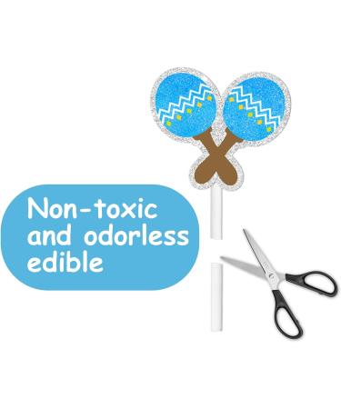 S-Cp-0647 ce Cream Fruit Dessert Cupcake Topper Colorful Glitter Happy Birthday Sensory Pop Game Theme Decor Supplies Baby Shower Boys Girls Birthday Party Decorations - Buy Online on GoSupps.com