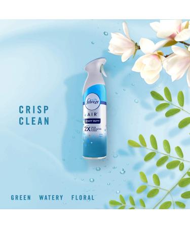Febreze Heavy Duty Crisp Clean Scent Air Freshener Spray 8.8 Oz (Pack of 3) - Odor Eliminator for Strong Odors - Buy Online on GoSupps.com