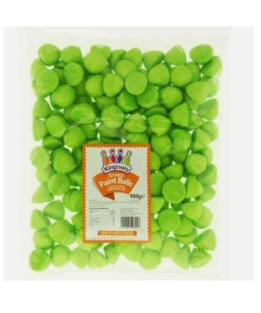 Green Paint Balls Sugar Coated Apple & Vanilla Marshmallows - 900g Bulk Pack - Buy Online on GoSupps.com
