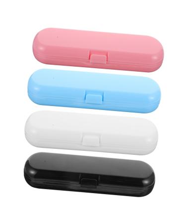 Tovinanna 4 pieces of toothbrushes storage box electric toothbrushes etui electrical toothbrush holder toothbrushes case toothbrush boxing electrical toothbrush holder