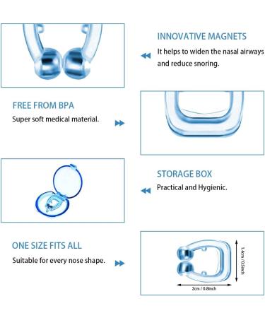 Snore Stopper Kit: 12 Pcs Anti-Snoring Nose Clips and Vents for Men and Women - Snoring Solution that Works - Buy Online on GoSupps.com