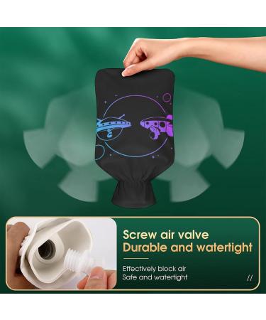 Buy Alien Space Hot Water Bottle with Plush Cover - Hand Warmer for Adults & Kids | 26.5x15.3cm - International Shipping Available - Buy Online on GoSupps.com