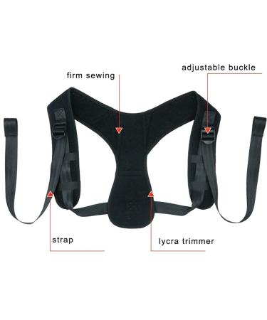 Breathable Adjustable Waist-Support Back Brace Posture Corrector Upper Back Straightener Prevent Hunchback Back Brace lofty ambition - Buy Online on GoSupps.com