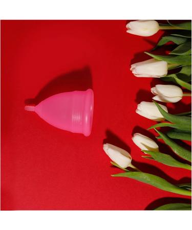 Femme Essentials Menstrual Cup - Discreet & Hygienic Medical Silicone - Includes Satin Bag & German Manual - Blue (1 Pack) - Buy Online on GoSupps.com