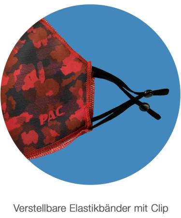 Shop P.A.C. Lightweight 2 Pack Premium Masks | Washable Reusable Oeko-Tex Certified | Total Black Everyday Face Coverings - Buy Online on GoSupps.com