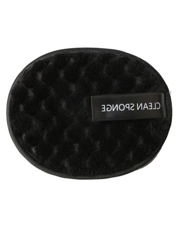 4 pieces of reusable round make-up remover pads 100 microfiber washable environmentally friendly cotton for light make-up and deep cleaning suitable for all skin types black