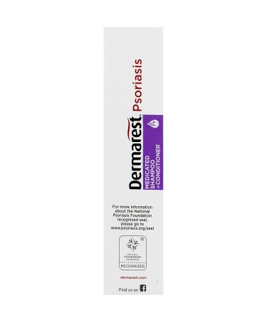 Dermarest Psoriasis Medicated Shampoo + Conditioner 8oz | Soothing Relief | 1 Unit - Buy Online on GoSupps.com