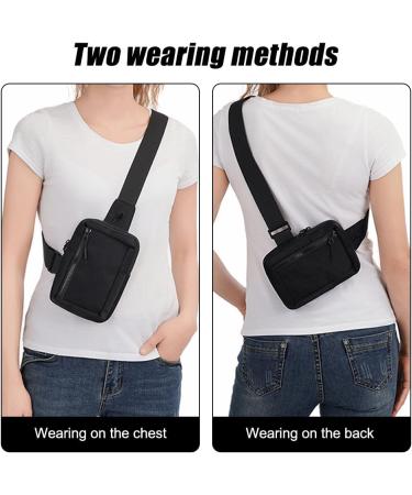 Dongker Sling Crossbody Bag - Waterproof Small Shoulder Bag for Men & Women | Adjustable Straps Perfect for Hiking Traveling Climbing - Black - Buy Online on GoSupps.com