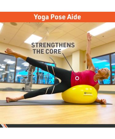 Body Sport Donut Ball XL - Durable Inflatable Exercise Ball for Balance & Stability Training - Yoga & Pilates Workouts - Red - 75 cm x 40 cm - Buy Online on GoSupps.com