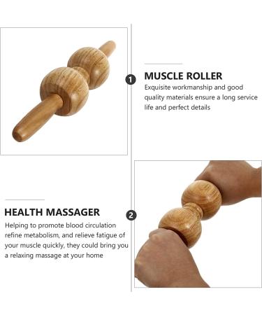 Buy Premium Wooden Massage Tools & Rollers for Reflex Zone Therapy - Light Yellow Spa Tools for Body Hand Head Foot & Face - Buy Online on GoSupps.com