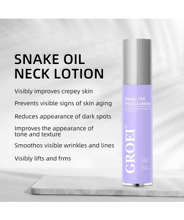 GROEI Firming Neck Cream | Neck Lotion for Tightening and Firming Smoothes Neck Wrinkles Naturally Gentle with Hyaluronic Acid and Plant Oils - Buy Online on GoSupps.com