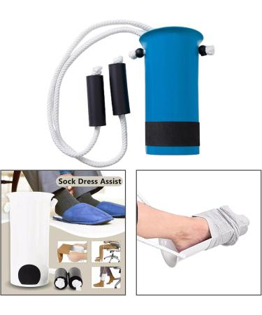 Harilla Adjustable Sock Aid for Seniors - Easy Pull-On Comfort Blue - Buy Online on GoSupps.com