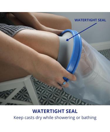 Waterproof Lower-Leg Cast Cover & Bandage Protector | StrideOn | Shower/Bath | Reusable & Durable | Keep Casts & Bandages Dry - Buy Online on GoSupps.com