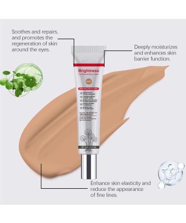 Cc Eye Cream with Centella Asiatica - 3 in 1 Full Coverage Anti-Dark Circles Cc Cream - Moisturizing Brightening and Tinted Corrector - SPF 20 Sun Protection (Dark) - Buy Online on GoSupps.com